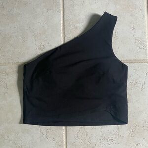lululemon Align Asymmetrical Tank Top in Black, size 8